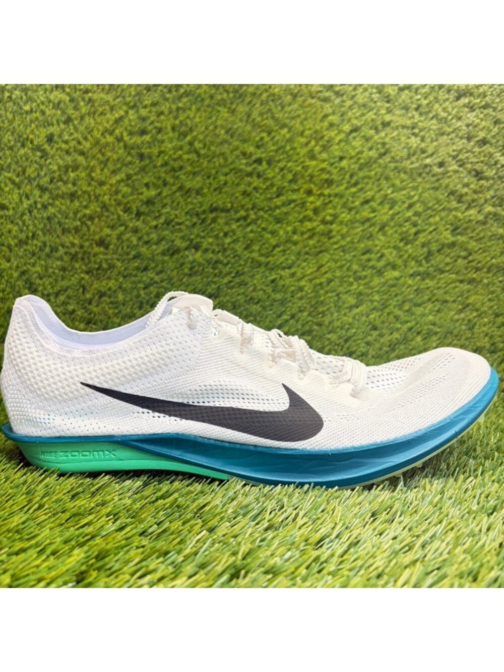 Nike ZoomX Dragonfly 2 Mens Size 14 White Black Blue Track & Field Running Shoes